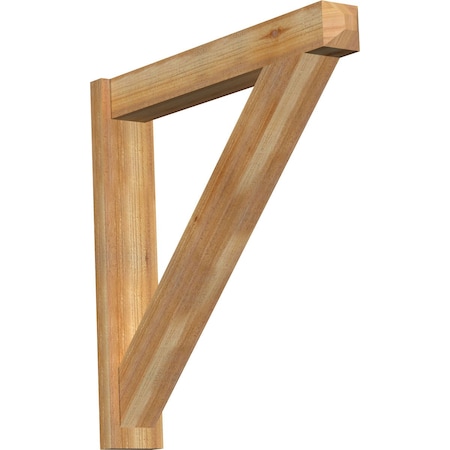 Ekena Millwork Traditional Rough Sawn Craftsman Outlooker, Western Red Cedar, 6"W x 36"D x 36"H OUT06X36X36TRA04RWR